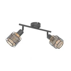 Neu 🌟 QAZQA Design-Deckenleuchte Schwarz mit Gold 2-flammig - Noud 😉 -Deckenleuchten Verkaufs-Shop 3114 105046 14