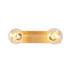 Besorgen 😀 QAZQA Ländliche Deckenstrahler Holz 2-Licht - Block 🛒 -Deckenleuchten Verkaufs-Shop 3131 103021 10