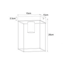 Beste Bewertungen von ⌛ QAZQA Minimalistische plafondlamp zwart met goud - Kodi 🎁 -Deckenleuchten Verkaufs-Shop 3137 105604 3