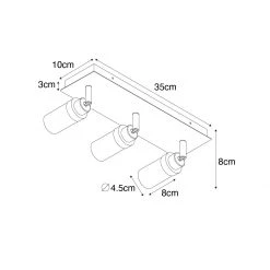 Großhandel ⌛ QAZQA Moderne badkamer spot zwart 3-lichts IP44 - Japie 👍 -Deckenleuchten Verkaufs-Shop 3142 105911 3