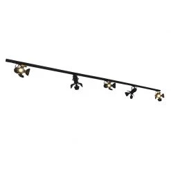 Am billigsten 🌟 QAZQA Smart railsysteem zwart 5-lichts incl. Wifi GU10 - Movie 🛒 -Deckenleuchten Verkaufs-Shop 3145 106248 13