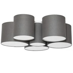 Neu 😍 QAZQA Moderne plafondlamp taupe 6-lichts - Multidrum 🔥 -Deckenleuchten Verkaufs-Shop 3158 105746 9