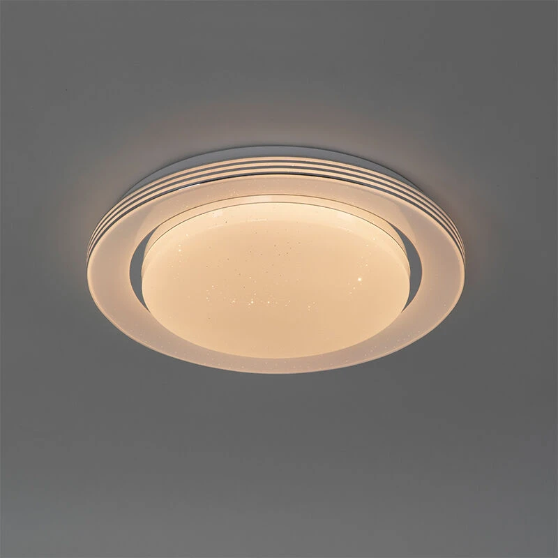 Großhandel ⌛ QAZQA Deckenleuchte weiß 38 cm inkl. LED mit Fernbedienung - Jochem 🔥 10 Großhandel ⌛ QAZQA Deckenleuchte weiß 38 cm inkl. LED mit Fernbedienung - Jochem 🔥 – Bild 10