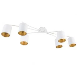 Bester Verkauf ✨ QAZQA Moderne Deckenleuchte 6-Flammig weiß - Lofty ✔️ -Deckenleuchten Verkaufs-Shop 3185 98309 11