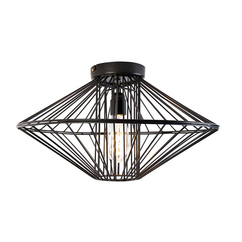 Rabatt 🎉 QAZQA Design-Deckenleuchte schwarz - Zahra 🛒 8 Rabatt 🎉 QAZQA Design-Deckenleuchte schwarz - Zahra 🛒 – Bild 8