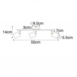 Beste Bewertungen von 🎉 QAZQA Industriële spot zwart met hout kantelbaar 3-lichts - Jeana 💯 -Deckenleuchten Verkaufs-Shop 3201 105642 3