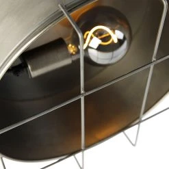 Großhandel 🔔 QAZQA Industrielle Deckenlampe grau 35 cm - Barril 👍 -Deckenleuchten Verkaufs-Shop 3211 104875 2