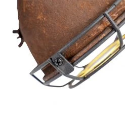 Budget 🤩 QAZQA Industriestrahler rostbraun mit Holz kippbar 2-Licht - Gina 🔥 -Deckenleuchten Verkaufs-Shop 3231 96673 8