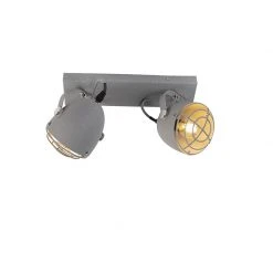 Besorgen 🔥 QAZQA Industriell verstellbarer Spot grauer Beton 2-Licht - Rebus ✨ -Deckenleuchten Verkaufs-Shop 3235 97815 6