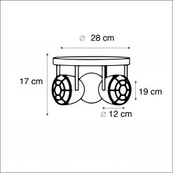 Top 10 👏 QAZQA Industrieller verstellbarer 3er-Spot grau Betonoptik - Rebus ✨ -Deckenleuchten Verkaufs-Shop 3260 97816 4