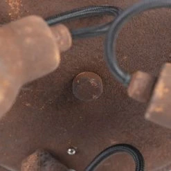 Schlussverkauf 👏 QAZQA Industrieller Spot im Rostdesign 3-Flammig - Sorra 😀 -Deckenleuchten Verkaufs-Shop 3261 96681 11