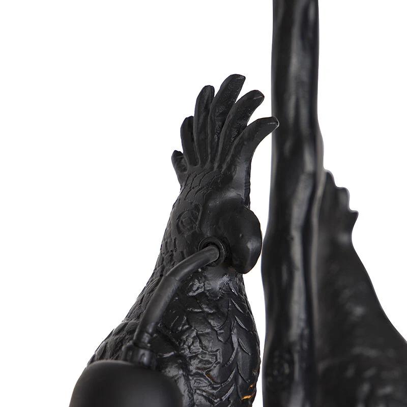 Rabatt 😍 QAZQA Vintage Deckenlampe schwarz - Papegoje ⌛ 4 Rabatt 😍 QAZQA Vintage Deckenlampe schwarz - Papegoje ⌛ – Bild 4