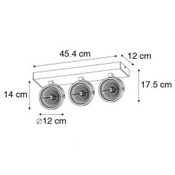 Rabatt 🌟 QAZQA Industrie-Spot schwarz verstellbar 3-flammig - Go 😉 -Deckenleuchten Verkaufs-Shop 3265 104796 3
