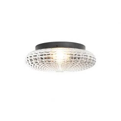 Beste Bewertungen von ❤️ QAZQA Klassische Deckenleuchte schwarz mit Rauchglas 35 cm IP44 - Nohmi ⌛ -Deckenleuchten Verkaufs-Shop 3268 104979 5