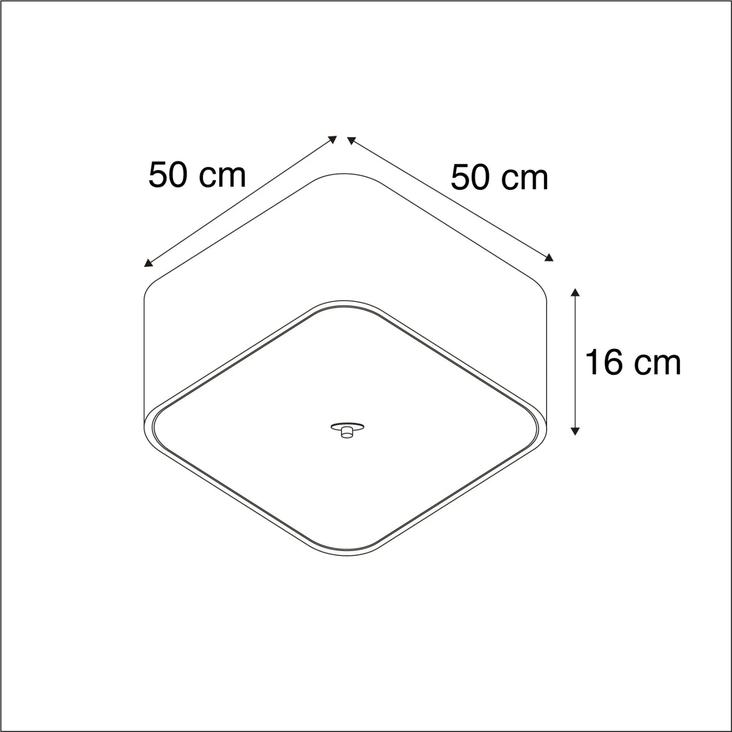 Billig 🎉 QAZQA Deckenleuchte quadratisch grau 50 cm - Drum deluxe Jute 🧨 4 Billig 🎉 QAZQA Deckenleuchte quadratisch grau 50 cm - Drum deluxe Jute 🧨 – Bild 4