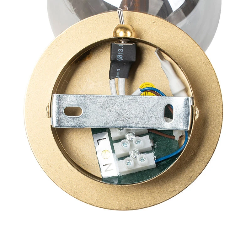 Bestpreis ⭐ QAZQA Country Spot gold verstellbar mit Rauchglas - Athen 🎁 9 Bestpreis ⭐ QAZQA Country Spot gold verstellbar mit Rauchglas - Athen 🎁 – Bild 9