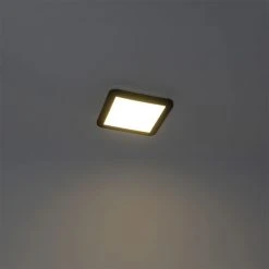 Bester Verkauf 🛒 QAZQA Deckenleuchte schwarz 22,5 cm inkl. LED 3-stufig dimmbar IP44 - Steve ⌛ -Deckenleuchten Verkaufs-Shop 3286 102744 11