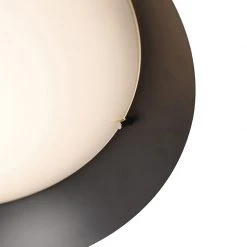 Schlussverkauf 🎉 QAZQA Moderne Deckenleuchte schwarz 38 cm inkl. LED - Bjorn ✔️ -Deckenleuchten Verkaufs-Shop 3289 104235 2