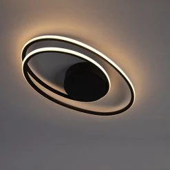 Brandneu ❤️ QAZQA Design Deckenleuchte schwarz inkl. LED 3-stufig dimmbar - Rowan 🔔 28 Brandneu ❤️ QAZQA Design Deckenleuchte schwarz inkl. LED 3-stufig dimmbar - Rowan 🔔 -Deckenleuchten Verkaufs-Shop 3294 99068 14