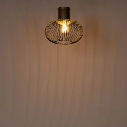 Großhandel 🎉 QAZQA Design-Deckenleuchte schwarz mit Gold - Mayelle ⌛ -Deckenleuchten Verkaufs-Shop 3298 104818 9