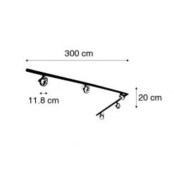 Top 10 ✔️ QAZQA Schienensystem mit 5 Spots schwarz 1-phasig - Go 👍 20 Top 10 ✔️ QAZQA Schienensystem mit 5 Spots schwarz 1-phasig - Go 👍 -Deckenleuchten Verkaufs-Shop 3313 102497 4