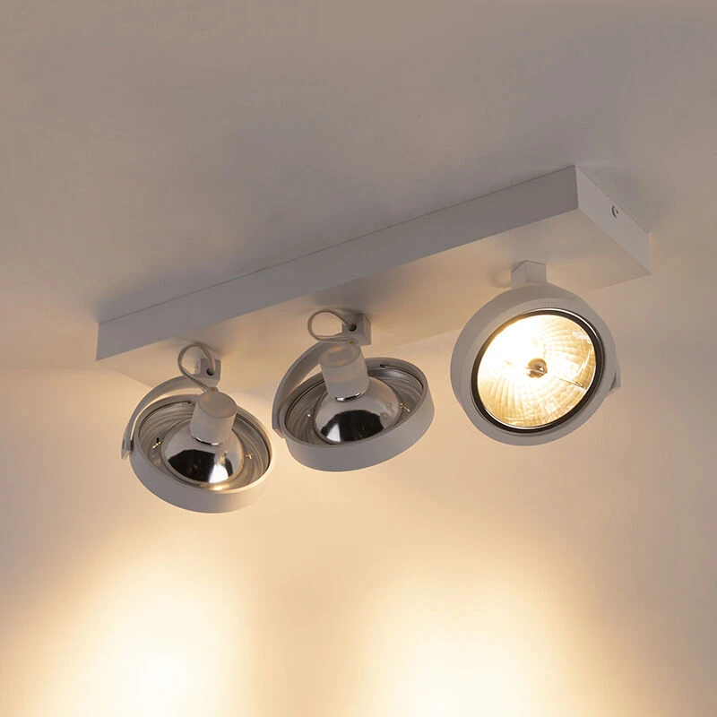 Aktion 😀 QAZQA Designspot weiß verstellbar 3-flammig inkl. LED - Go ❤️ 12 Aktion 😀 QAZQA Designspot weiß verstellbar 3-flammig inkl. LED - Go ❤️ – Bild 12