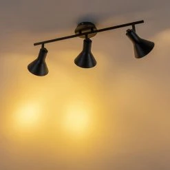 Top 10 ❤️ QAZQA Moderner Deckenspot schwarz/gold 3-Flammig - Magno 😍 -Deckenleuchten Verkaufs-Shop 3333 99073 12