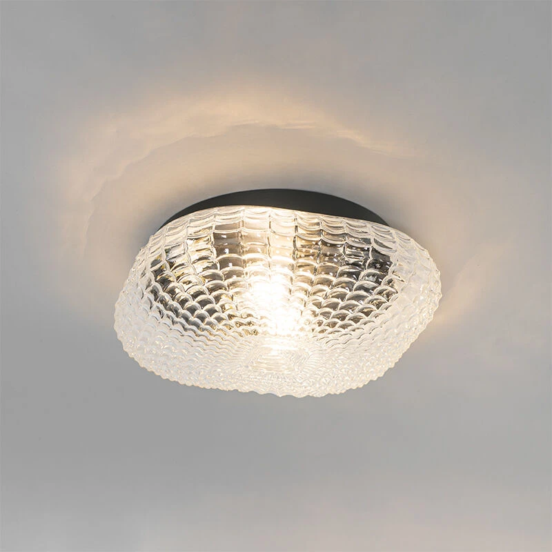 Bester Verkauf ❤️ QAZQA Klassische Deckenleuchte schwarz mit Klarglas 30 cm IP44 - Damian 🌟 13 Bester Verkauf ❤️ QAZQA Klassische Deckenleuchte schwarz mit Klarglas 30 cm IP44 - Damian 🌟 – Bild 13