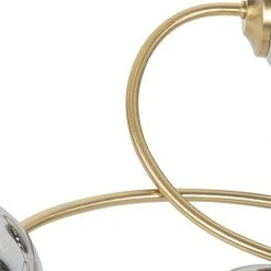 Neu 🥰 QAZQA Moderne Deckenleuchte Gold 6-Lichter mit Rauchglas - Athen 🤩 -Deckenleuchten Verkaufs-Shop 3342 103134 6