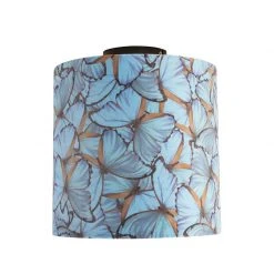 Coupon 💯 QAZQA Deckenleuchte mit Schirm Schmetterling 25 cm - Combi schwarz 👍 -Deckenleuchten Verkaufs-Shop 3349 98631 4