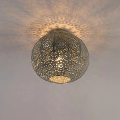 Bester Verkauf ❤️ QAZQA Orientalische Deckenleuchte 28,5 cm - Baloo 😀 -Deckenleuchten Verkaufs-Shop 3370 98401 2