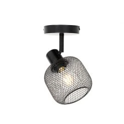 Neu ⭐ QAZQA Industriespot schwarz - Bliss Mesh 😍 -Deckenleuchten Verkaufs-Shop 3371 104476 10