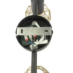 Aktion ❤️ QAZQA Design Spot schwarz mit Gold 2-Licht - Mesh ✔️ -Deckenleuchten Verkaufs-Shop 3400 102188 6