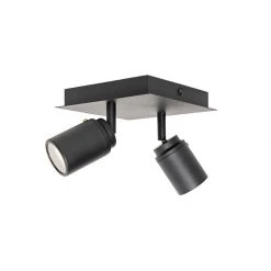 Beste Bewertungen von 🌟 QAZQA Professional Moderner Badspot schwarz quadratisch 2-flammig IP44 - Ducha 👏 -Deckenleuchten Verkaufs-Shop 3413 105234 9