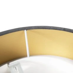 Beste Bewertungen von 😍 QAZQA Plafondlamp grijs 40 cm met gouden binnenkant - Drum 🧨 -Deckenleuchten Verkaufs-Shop 3420 105482 7