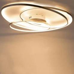 Billig 😀 Trio Leuchten Deckenleuchte Stahl 80 cm inkl. LED 3-stufig dimmbar - Rowin ⭐ -Deckenleuchten Verkaufs-Shop 3423 102792 9