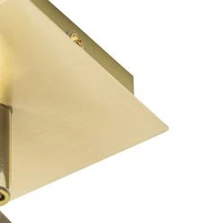 Brandneu 🧨 QAZQA Professional Moderne badkamer spot messing vierkant IP44 - Ducha 👍 -Deckenleuchten Verkaufs-Shop 3432 105236 6