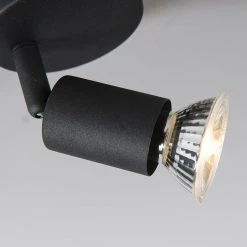 Top 10 💯 QAZQA Moderner Strahler Schwarz neigbar - Jeany 1 🎉 -Deckenleuchten Verkaufs-Shop 3449 93271 6