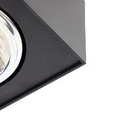 Auslauf ✔️ QAZQA Design-Spot schwarz quadratisch 2-flammig - Kaya 🥰 -Deckenleuchten Verkaufs-Shop 3457 104810 6