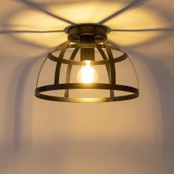 Bestpreis 😀 QAZQA Industrielle Deckenleuchte schwarz - Boula 🎁 22 Bestpreis 😀 QAZQA Industrielle Deckenleuchte schwarz - Boula 🎁 -Deckenleuchten Verkaufs-Shop 3474 102118 10