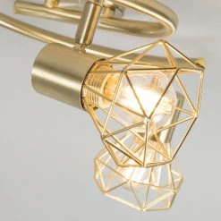 Rabatt ✔️ QAZQA Art Deco Spot Messing dreh- und neigbar - Mosh 3 👍 12 Rabatt ✔️ QAZQA Art Deco Spot Messing dreh- und neigbar - Mosh 3 👍 -Deckenleuchten Verkaufs-Shop 3492 93947 3