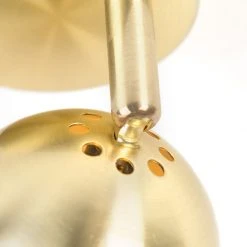 Brandneu 😍 QAZQA Runder Spot im Retro-Stil Messing 1-flammig - Gissi ✔️ -Deckenleuchten Verkaufs-Shop 3504 96502 5