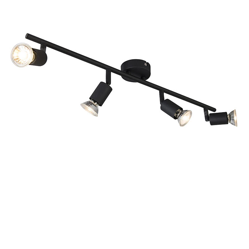 Neu 🤩 QAZQA Industriestrahler schwarz kippbar - Jeany 4 🧨 3 Neu 🤩 QAZQA Industriestrahler schwarz kippbar - Jeany 4 🧨 – Bild 3