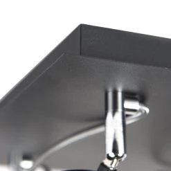 Billig 👏 QAZQA Design Spot schwarz 4-flammig verstellbar - Nox 🤩 -Deckenleuchten Verkaufs-Shop 3530 95798 7