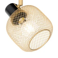Großhandel ✔️ QAZQA Industriespot schwarz mit gold - Bliss Mesh ⌛ 20 Großhandel ✔️ QAZQA Industriespot schwarz mit gold - Bliss Mesh ⌛ -Deckenleuchten Verkaufs-Shop 3550 104477 5