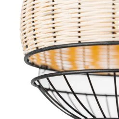 Auslauf 💯 QAZQA Oosterse plafondlamp zwart met rotan 25 cm - Emir 🧨 -Deckenleuchten Verkaufs-Shop 3559 105622 4