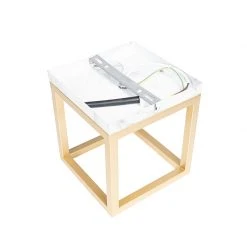 Großhandel 🎁 QAZQA Industrielle Deckenlampe Gold mit Marmor - Cage 🔔 -Deckenleuchten Verkaufs-Shop 3577 105256 13