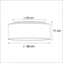 Besorgen 💯 QAZQA Deckenleuchte weiß 28 cm inkl. LED - Drum Combi ✔️ 11 Besorgen 💯 QAZQA Deckenleuchte weiß 28 cm inkl. LED - Drum Combi ✔️ -Deckenleuchten Verkaufs-Shop 3592 93958 3