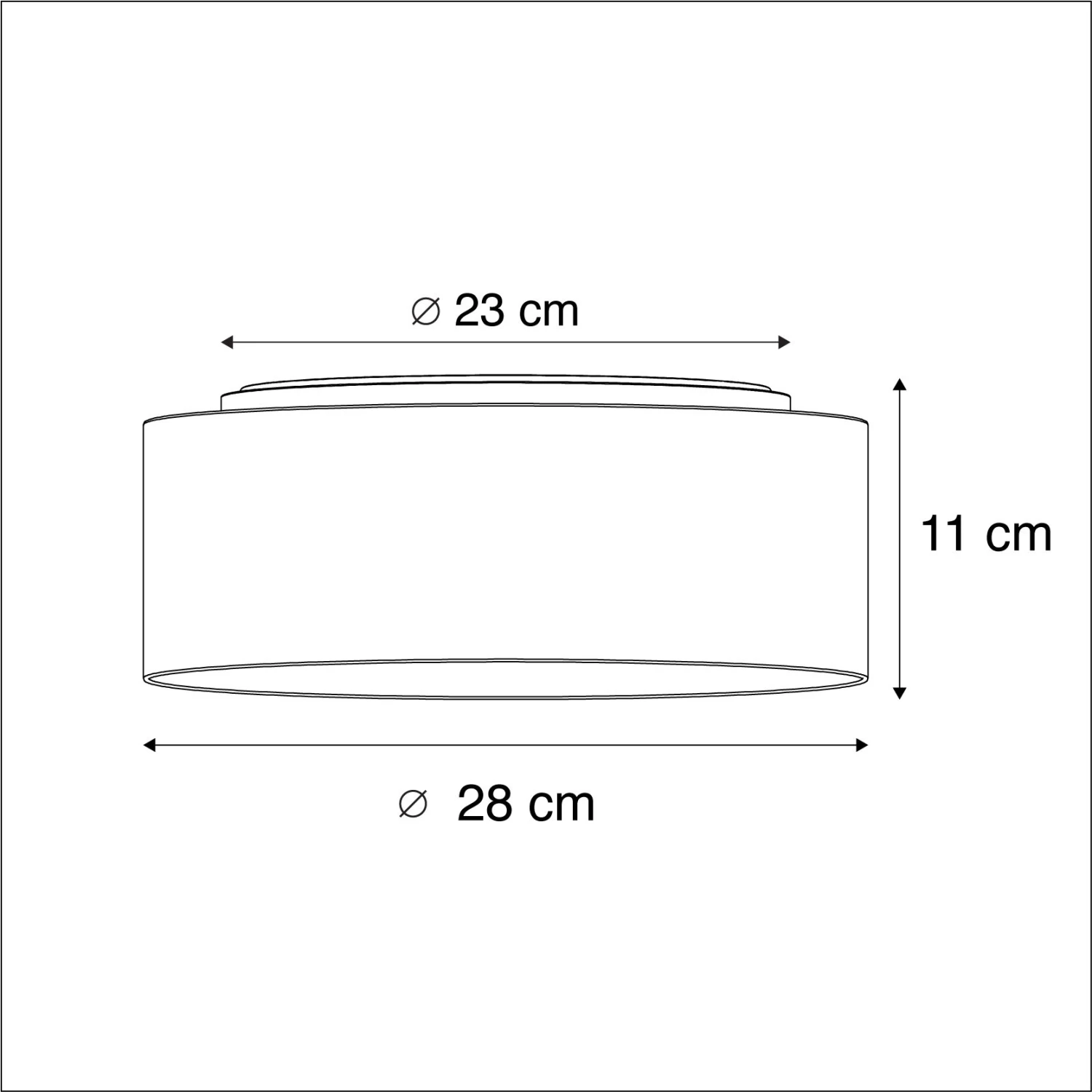 Besorgen 💯 QAZQA Deckenleuchte weiß 28 cm inkl. LED - Drum Combi ✔️ 4 Besorgen 💯 QAZQA Deckenleuchte weiß 28 cm inkl. LED - Drum Combi ✔️ – Bild 4
