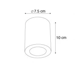 Bestpreis 😍 QAZQA Modernes Spotweiß - Tuba 2 🌟 -Deckenleuchten Verkaufs-Shop 3598 92683 3